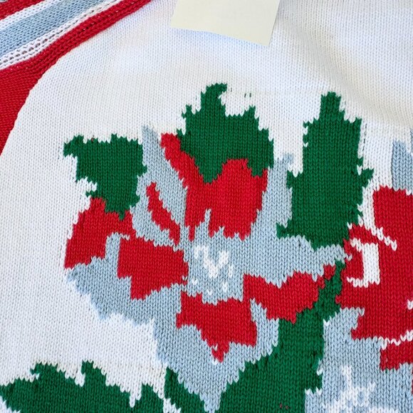 NWT Anthropologie Daily Practice Sports Club Sweater Jacket Cardigan White Red - Picture 6 of 10